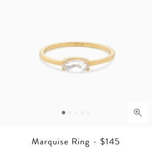 Mejuri Marquise ring size 9 barely worn